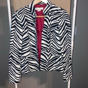 Vintage Kelly and Diane Peplum Zebra Jacket